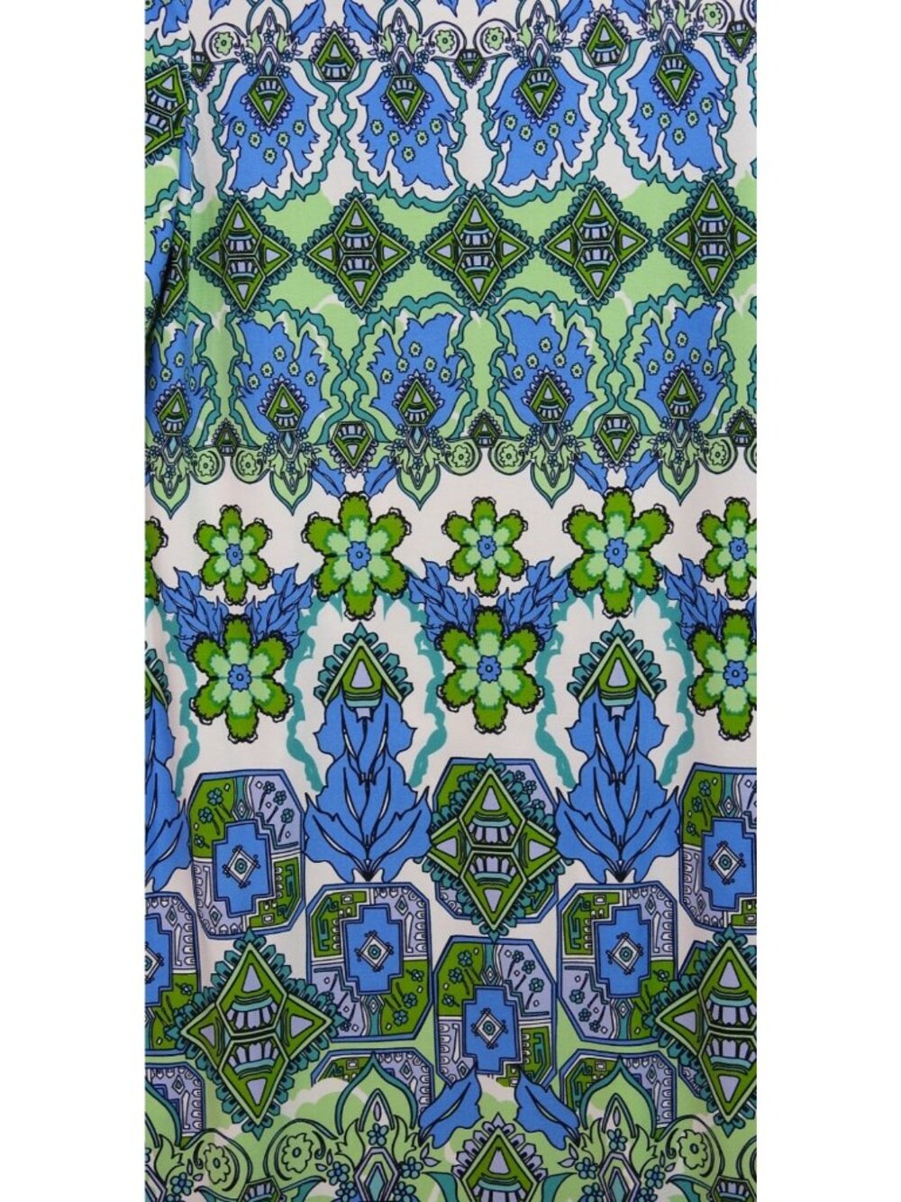 London Times Blue Green Geometric Floral Sheath Dress Women's US 4 - Picture 7 of 7
